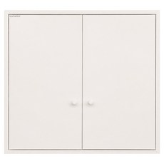 하나바스 단색 손잡이 욕실장 IN450 방문설치, 밀크화이트, 1개