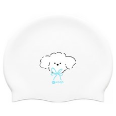 KeepSwimming 毛球兒童泳帽, 毛球小狗, 1個