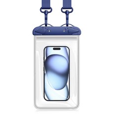 Volatry IPX8防水手機袋 掛脖防雨觸控手機套, 藏青色, 1個
