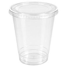 Me & My Way PET 無孔平蓋冰杯 透明 78mm, 1個, 220ml, 100入