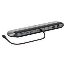 belkin 貝爾金 Connect 通用 USB-C 11合1專業擴充基座 INC014btSGY, 銀色, 1個