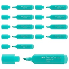 FABER-CASTELL 輝柏 Textliner 46 螢光筆, 粉彩土耳其藍, 10個