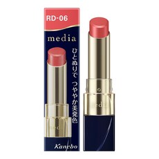 media 媚點 水灩光唇膏, RD-06 紅莓, 1個