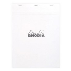 RHODIA 方格筆記本 A4 NO.18, 白色, 1個, 80張