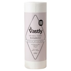 Vastly 韓國竹纖維白色乾式捲筒毛巾, 1個, 50入