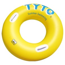 Toyto 檸檬大型圓形游泳圈 85cm, 1個, 黃色