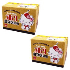 핑크망고 산리오 캐릭터즈 과일가게 체리 피규어 키링 랜덤발송, 2개