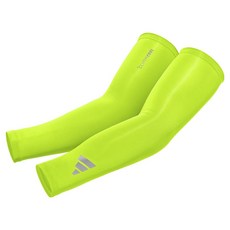 adidas Fitness AEROREADY 雙臂袖套組, 5 亮檸檬黃, 1套