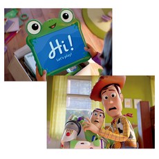 디즈니 픽사 토이 스토리5 렌티큘러 엽서 05 릴리패드 우디 버즈, Pixar, 아르누보