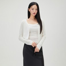 MIXXO 女款套裝V領透膚開襟衫