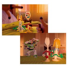 디즈니 픽사 토이 스토리5 렌티큘러 엽서 01 포키 카렌 버즈, 아르누보, Pixar