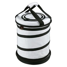 CAPTAIN STAG 鹿牌 圓形摺疊保冷袋 UE-563, 白色, 16L