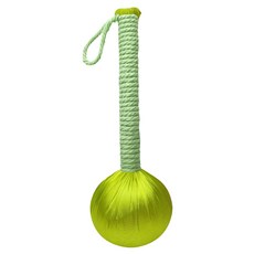 Elio 家用手持艾草錘/按摩錘/草本全身拍打器/艾草棒/按摩養生艾草錘/搥背棒/拍打棒 27cm, 黃金綠色, 1個