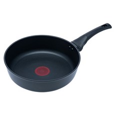 cook power 鍋寶 黑曜岩感溫不沾深煎鍋 DWR-2878 黑色, 1個, 28cm