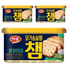 하림 닭가슴살 햄 챔 청양마요, 200g, 3개
