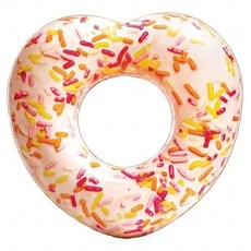 INTEX DONUT HRART TUBE游泳圈104cm 適用9歲以上 56253, 心型糖果, 1個