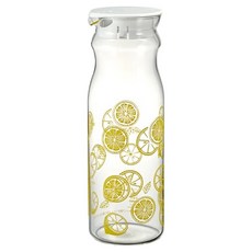 HARIO 好璃奧 耐熱玻璃復古水瓶, 1個, 1.2L, 檸檬