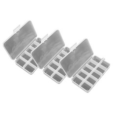 SAPA 10格多功能多用途釣具盒 H322, 白色, 5個