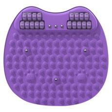 Luxi 多功能磁石指壓板/足底按摩墊/滾輪按摩板/室內健身運動專用加厚設計慢跑墊, 紫色, 1個