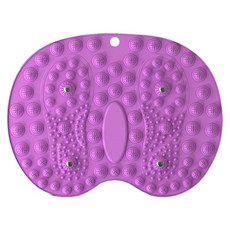 Luxi 指壓板超慢跑足底按摩腳墊, 紫色, 1個