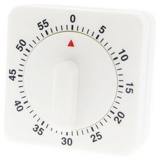 Modernova 復古感性 旋轉式60分鐘烹飪計時器 6.5 x 4 x 6.5 cm BRP4759, 白色, 1個