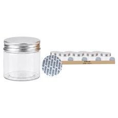 高精容器 食品密封罐 銀色鋁蓋 附墊片 6.5 x 6.0cm, 36個, 160ml