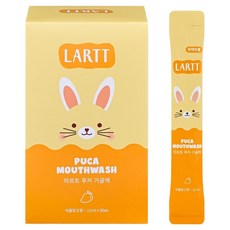 Lartt 孩童攜帶型條裝漱口水 蘋果芒果香味 30條, 330ml, 1盒