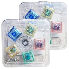 Happy Eye Mall LED 5燈鍵帽鑰匙圈, 混色, 2個