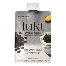 룩트 단백질쉐이크 흑임자우유맛, 45g, 1박스