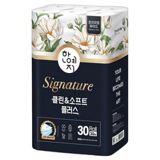 Hanyeji Signature Clean & Soft Plus 3層寬版捲筒衛生紙 104mm, 30m, 30捲, 1包