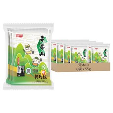 元本山 味付海苔4切4枚 3包 8袋, 55g, 1箱