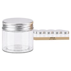 高精容器 食品密封罐 含墊片 8.5 x 8.5cm 附銀色鋁蓋 14入, 1箱, 380ml