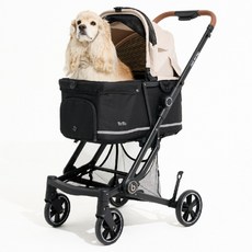 Not So Big 狗狗 Toto2 輕量一體式推車, 膚米色 + 黑色, 1個