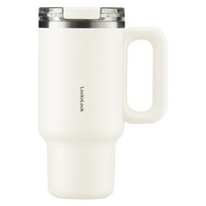 LocknLock 樂扣樂扣 都會大師手感隨行杯 LHC4397IVY, 奶泡白, 1個, 900ml