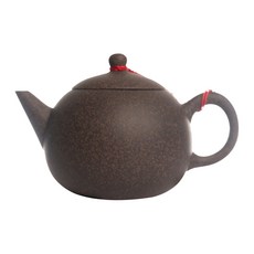 TEA&TEAPOT 陶說 大圓珠茶壺/直嘴壺, 仿鐵色, 1個, 300ml