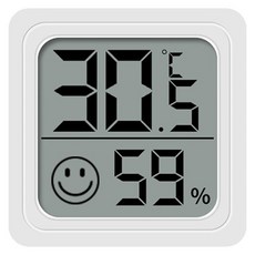 SENLI 數顯高精度電子溫濕度計, 白色, 1個