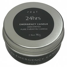 PRAY 24H防災應急多用途蠟燭, 80g, 1件, 無香