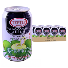 TEPTIP Young Coconut Juice 椰子水, 24個, 310ml