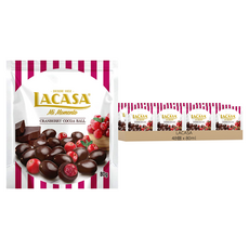LACASA 西班牙樂卡莎蔓越莓夾餡可可球, 80g, 48個