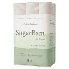 HueHome 甘蔗竹漿4層Sugar Bomb衛生紙, 1個, 30捲, 30m