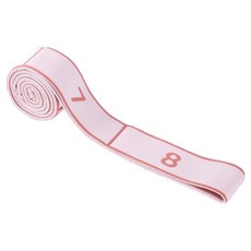 순잠 고탄력 근력 허리 다리 스트레칭 저항 밴드 8단계, 핑크, 1개