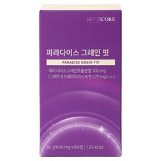 뉴트리코어 파라다이스 그레인 핏 36g, 1개, 60정