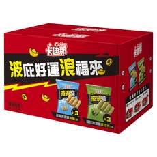 Cadina 卡迪那 卡迪那波浪脆拜拜箱6件組, 348g, 1組