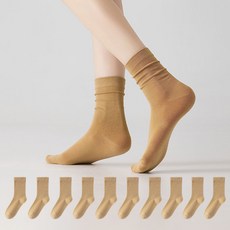 女款舒適無壓迫中筒襪 10雙