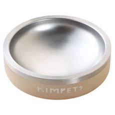 KimPets 雙層不鏽鋼寵物碗 防打翻食盆 大容量狗碗貓碗 餵食飲水碗, 咖色, 1個