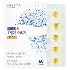 MOVITA Polaris 超臨界 1200 EPA DHA rTG Omega-3 45.72g, 1個, 60錠