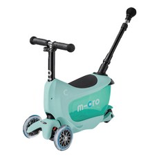 micro scooters Mini2go Deluxe Plus Mint 升級推桿版滑板車/滑步車 1.5~5歲適用, 薄荷綠, 1個