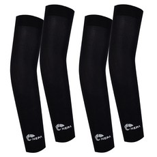 NEPA 安全無縫防曬涼感袖套 2入, BLACK, BLACK, 2個