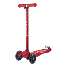 micro scooters Maxi Deluxe 輕巧穩固時尚百搭滑板車 5~12歲適用, 紅色, 1個