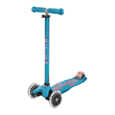 micro scooters Maxi DX FLUX LED 三輪極致發光滑板車 5~12歲適用, 藍色, 1個